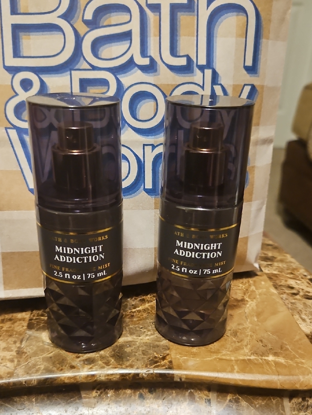 Bath & Body Works Midnight Addiction Fine Fragrance Mist - Deep Purple Duo